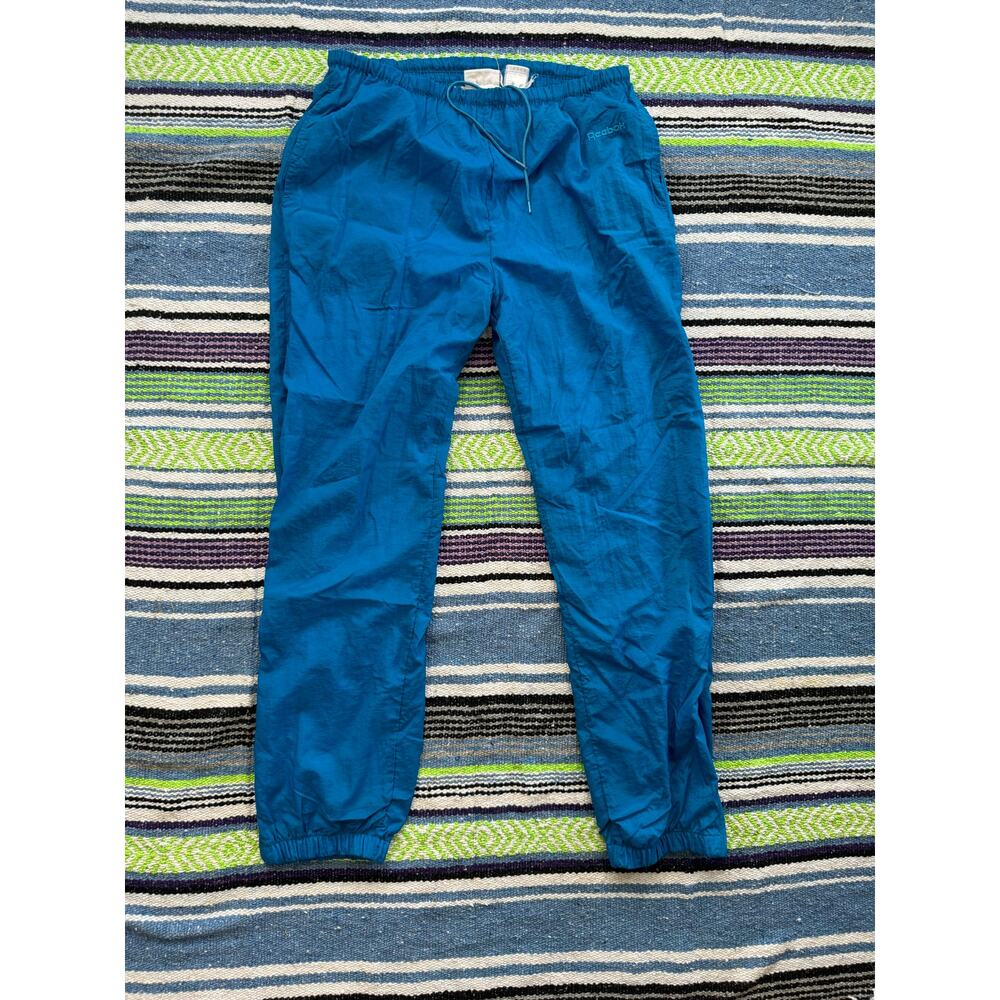 Vintage Reebok 90s Windbreaker Pants Blue L